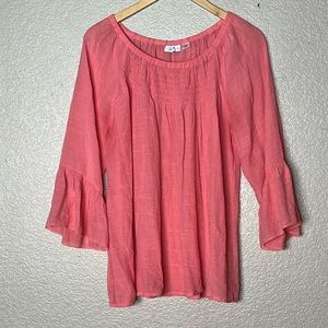 JACLYN SMITH WOMENS XXL SALMON TOP